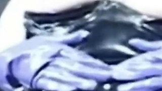 Watch This French Domina Play with Her Pussy in Latex