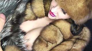 Man Found My Fur Coat and Cum on It