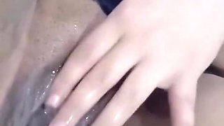 She Looks Me In The Eyes Fucking Her Pussy Until She Ejaculates Deliciously