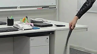 Employees with Poor Sales Are Treated as Toys for Sadistic Female Boss' Sexual Preferences and Are Punished with Whipping