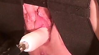 Pussy Spoiled by a Fucking Machine in Hot Lingerie
