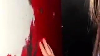 Blonde Amateur Beauty Sucking At Glory Hole