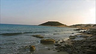 Amateur Couple's North Cyprus Beach Adventure