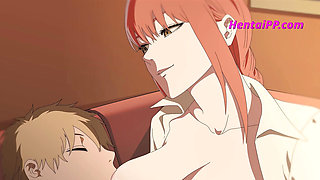 Sex Date with Makima in the Office - Where the Only Thing She Can't Control is Your Moans
