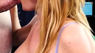 Naughty America Caucasian Krissy Lynn, the Boss, Fucks Jmac, to Keep Him Under Her Employment