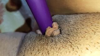 My pussy is dripping and my swollen clit is shaking from an intense orgasm from the vibrator