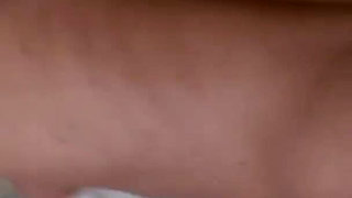 Blonde teen with round ass gets hairy pussy slammed in pov