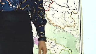 School Bastinado with Two Blonde Teachers