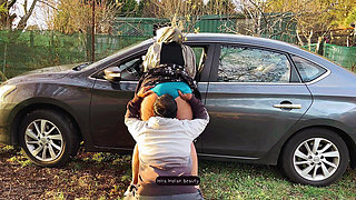 Hijab MILF Outdoor Car Romance - Ass Kissing, Face Sitting and Big Ass Love Making