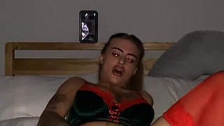 Tattooed horny emo moaning softly as her fingers slides in slow