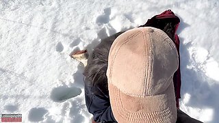 Asian Lululemon Fitness Babe Fucked Warm in -20°C