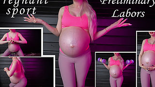 Pregnant Sport Coach and Labors on the Last Weeks