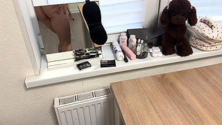 Omg I Got Stuck Under the Table and Step Sister Destroyed My Pussy