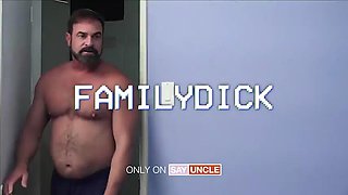 Straight step dad tricked into getting a blowjob from gay step son