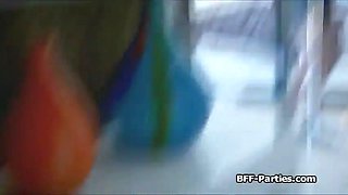 POV foursome with cosplay hotties