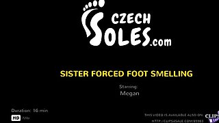 Step-Sister Pushed Foot Smelling (footdom, Femdom, Wrestling