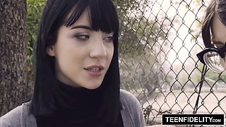 TEENFIDELITY Little Goth Charlotte Sartre Assfucked