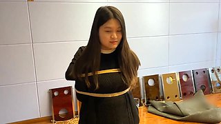 Tried Bondage With Chinese Student