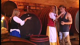 Hardcore Sex With a Hot Blonde In a Wine Cellar