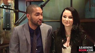 BDSM Domina edging lucky guy