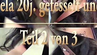 Slave Carmela 20yo tied up and anal fucked, part 2