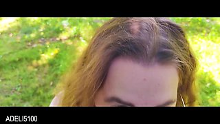Outdoor Blowjob in Nature Cum in Mouth Swallow