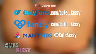 Close Up Missionary Fuck with Cum on Pussy - Cute Kissy Amateur HD