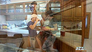 A Cum Feast In The Kitchen - Krist Cummings, Shane Allen And Tristan Matthews