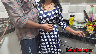 Desi Girl Was Cooking in the Kitchen When Her Friend Came