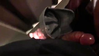 Public facial and cum walk!