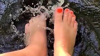 Maitresse Madelines solo foot fetish POV