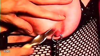 Mega Clit Torment With Poor Blonde And Tattooed Granny - Blonde Granny