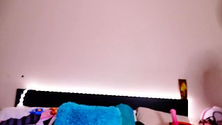 Amateur striptease and Solo masturbation