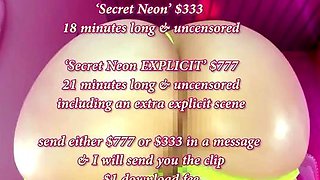 Violet Doll - Neon Fishnet Body Worship