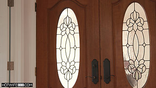 Adorable Leana Waits for Her Big Stranger