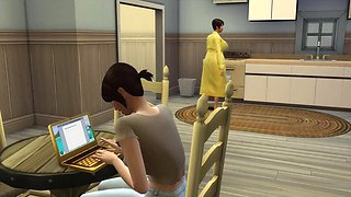 Hopped Up Family Pt. 2.5 - Sims Lesbian Family Fuckfest