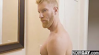 White Stud Helps His Chocolate Gay Roommate To Fuck Off Off
