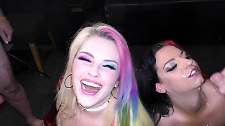 Amateur blowjob with monster cumshot