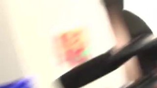 Adorable babes at casting getting fucked in orgy