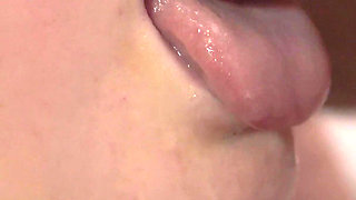 Blowjob, Super Close-up, Cum in Mouth