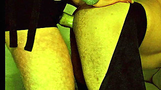 Femdom Wife Pegging Husband with Big Dildo and Very Deep