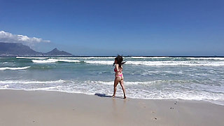 Stripping and Frolicking on the Beach
