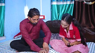 Desi Teacher Hardcore Fuck with Virgin Student and Her Stepmother When They Were Alone at Home ( Threesome )