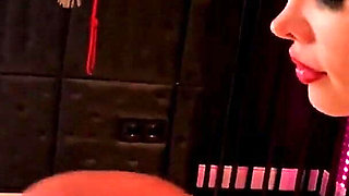 Miss Alessa Milano Femdom Cum Feeding Blowjob Training by German Mistress in Latex Dress Part 2
