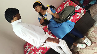 Innocent schoolgirl teen rides teachers Big cock 18+
