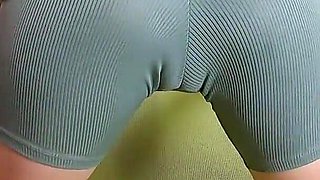 Fit Belle Wants to Seduce Him with Tight Gym Shorts and Get Fucked Not Train