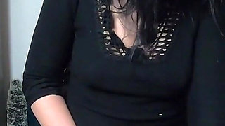 Masturbating