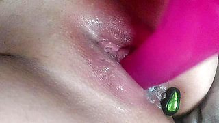 Both holes pleasure and creamy orgasm🔥