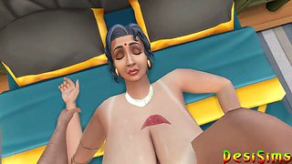 3D animated affair: milf cheats with young stud in neighborhood