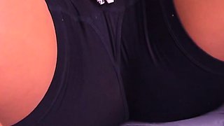 Post-gym: Passionately licking her creamy and juicy pussy